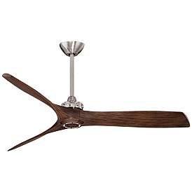 Image2 of 60" Minka Aire Aviation Nickel Maple Indoor Ceiling Fan with Remote
