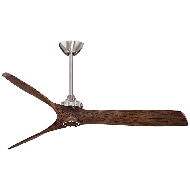 Image 2 60" Minka Aire Aviation Nickel Maple Indoor Ceiling Fan with Remote