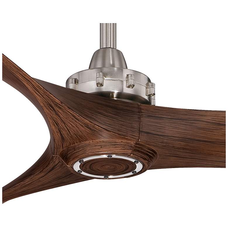 Image 3 60" Minka Aire Aviation Nickel Maple Indoor Ceiling Fan with Remote more views