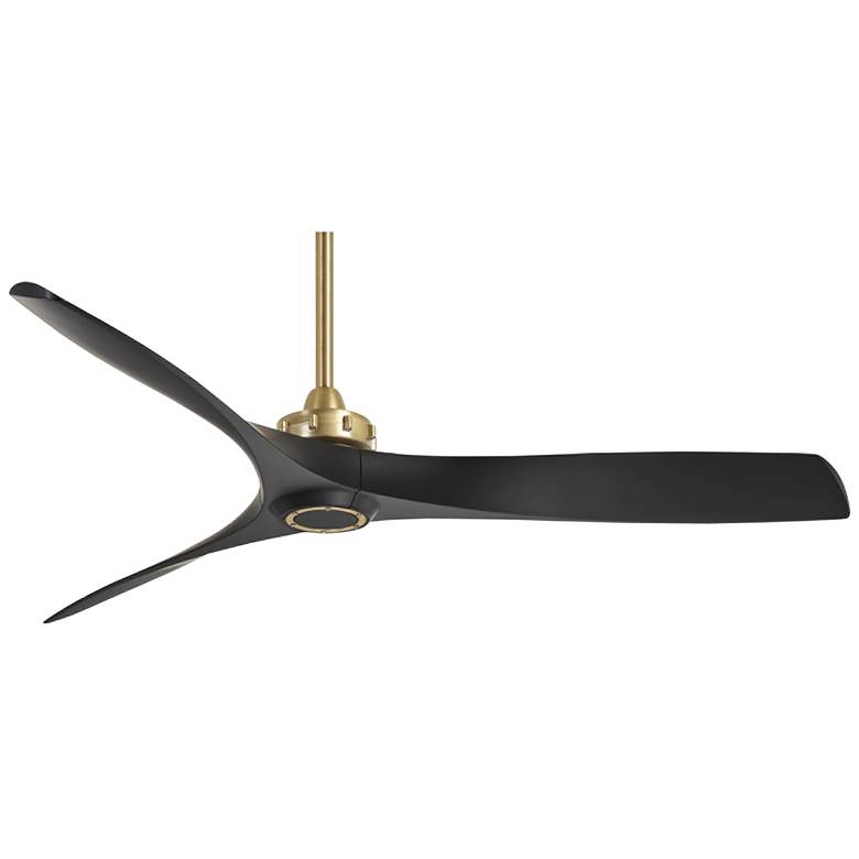 Image 2 60" Minka Aire Aviation Soft Brass Ceiling Fan with Remote Control