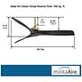 60" Minka Aire Aviation Soft Brass Ceiling Fan with Remote Control