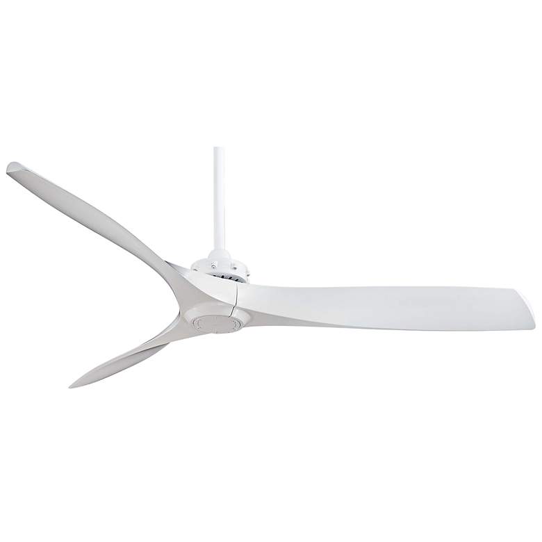 Image 2 60" Minka Aire Aviation White Ceiling Fan with Remote Control