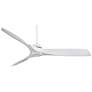 60" Minka Aire Aviation White Ceiling Fan with Remote Control