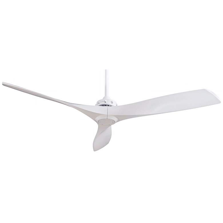 Image 6 60" Minka Aire Aviation White Ceiling Fan with Remote Control more views