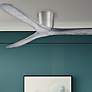 2_60" Minka Aire Avtur Brushed Steel Damp Hugger Ceiling Fan with Remote