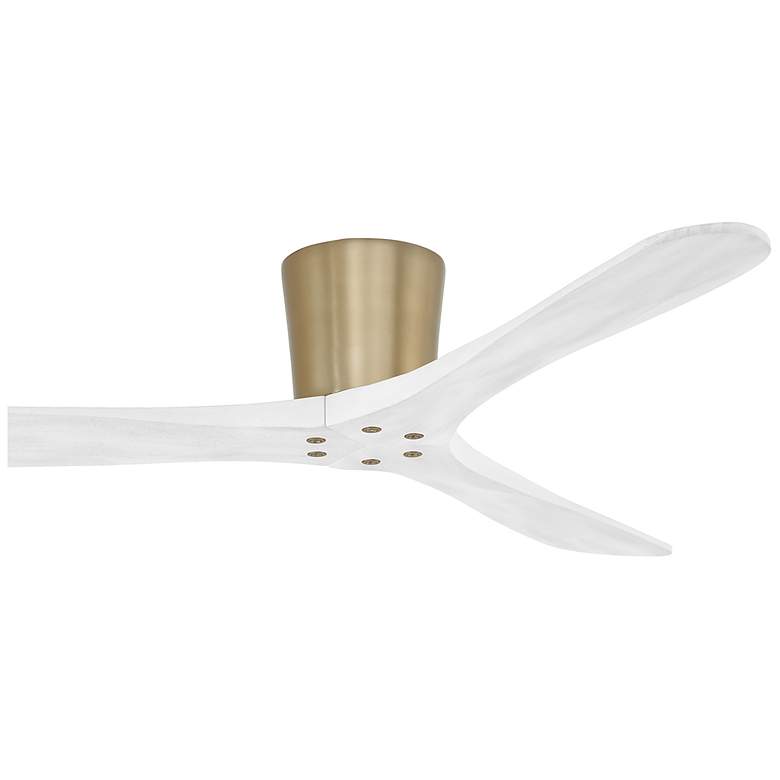 Image 6 60" Minka Aire Avtur Soft Brass Damp Hugger Ceiling Fan with Remote more views