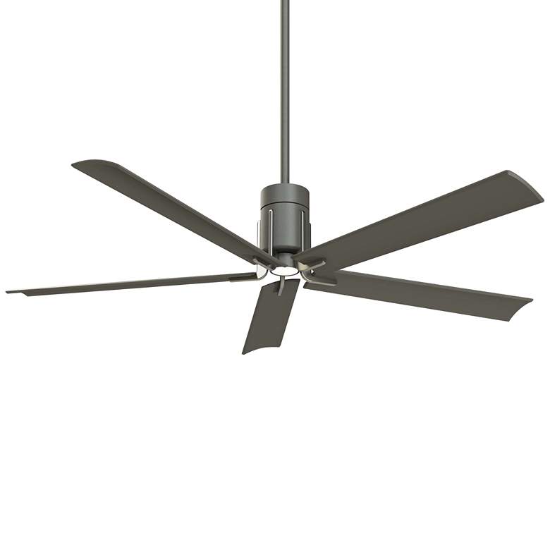 Image 2 60 inch Minka Aire Clean Grey Iron LED Ceiling Fan with Remote