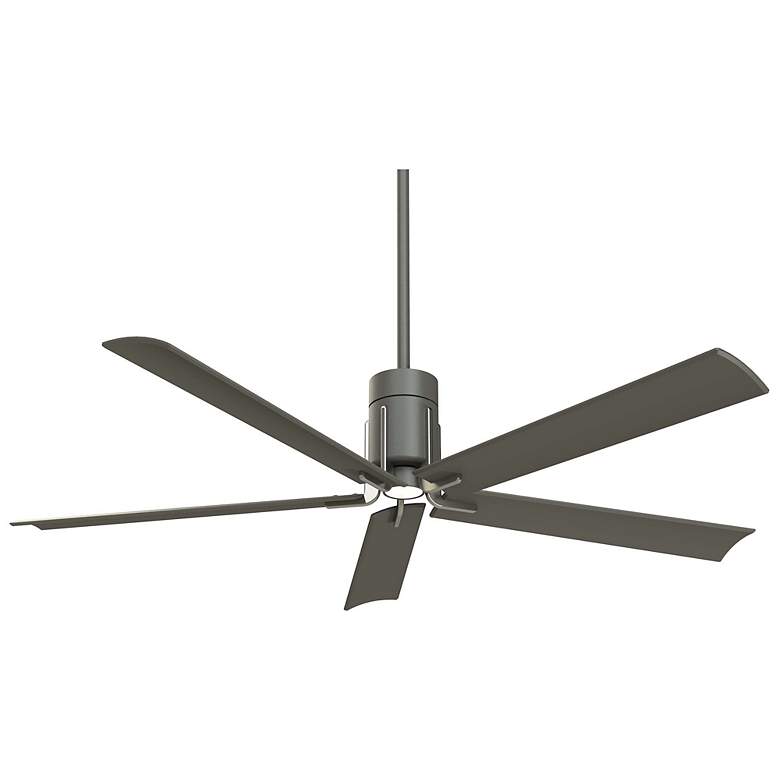 Image 2 60 inch Minka Aire Clean Grey Iron LED Ceiling Fan with Remote