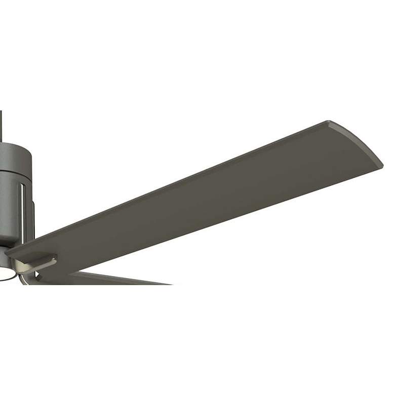 Image 5 60" Minka Aire Clean Grey Iron LED Ceiling Fan with Remote more views
