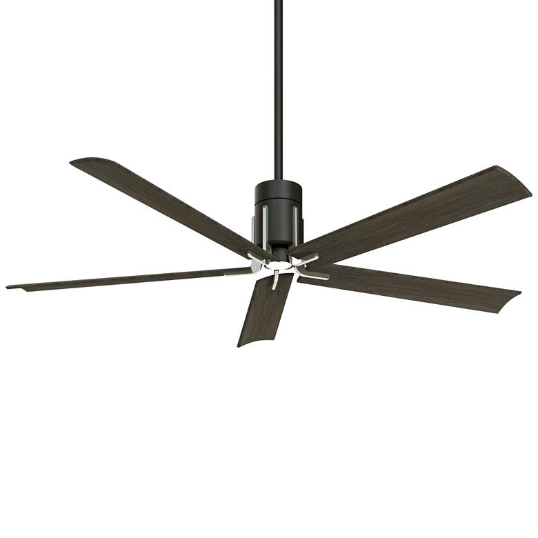 Image 2 60 inch Minka Aire Clean Matte Black LED Modern Ceiling Fan with Remote