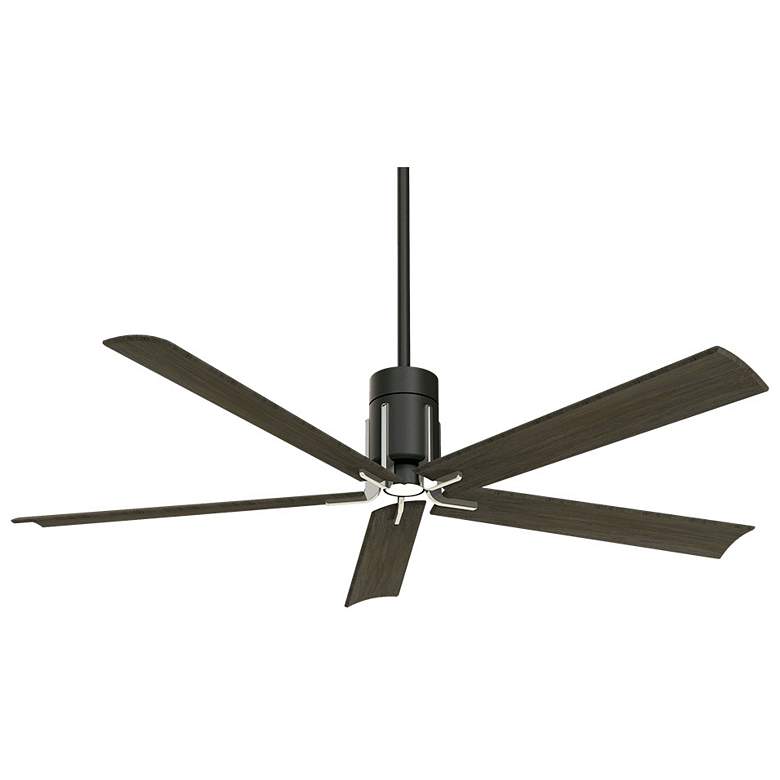 Image 2 60" Minka Aire Clean Matte Black LED Modern Ceiling Fan with Remote
