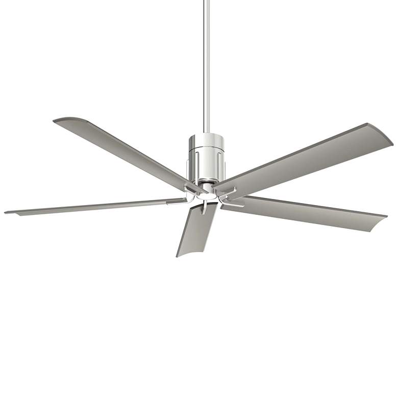 Image 2 60 inch Minka Aire Clean Polished Nickel LED Ceiling Fan with Remote