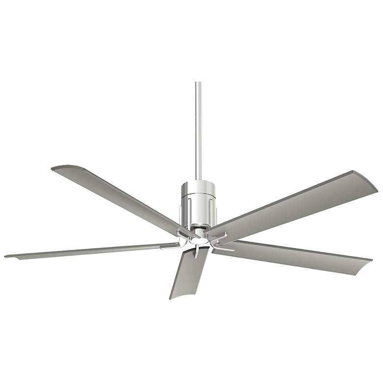 Image 2 60 inch Minka Aire Clean Polished Nickel LED Ceiling Fan with Remote