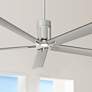 60" Minka Aire Clean Polished Nickel LED Ceiling Fan with Remote
