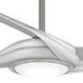 60" Minka Aire Curl Brushed Nickel and Silver LED Smart Ceiling Fan