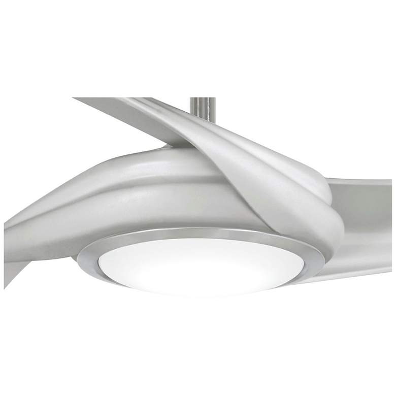 Image 3 60" Minka Aire Curl Brushed Nickel and Silver LED Smart Ceiling Fan more views