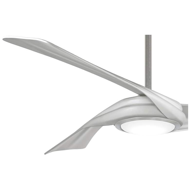 Image 4 60 inch Minka Aire Curl Brushed Nickel and Silver LED Smart Ceiling Fan more views