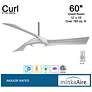 6_60" Minka Aire Curl Brushed Nickel and Silver LED Smart Ceiling Fan more views