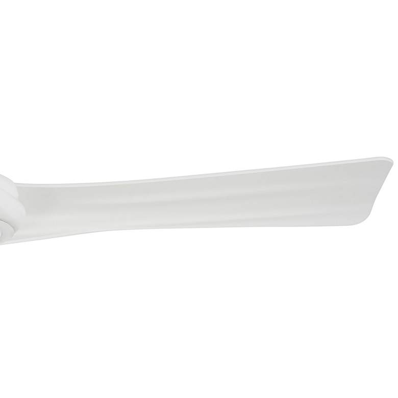 Image 4 60" Minka Aire Curl Flat White Finish Modern LED Smart Ceiling Fan more views