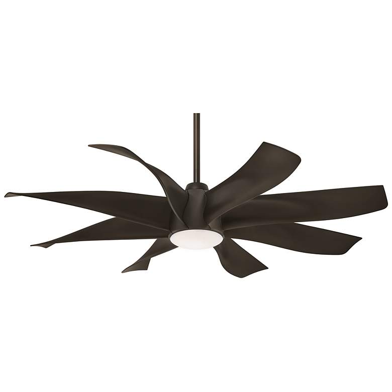 Image 2 60 inch Minka Aire Dream Bronze 8-Blade LED Ceiling Fan with Remote