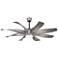 60" Minka Aire Dream Star Graphite Steel LED Ceiling Fan with Remote