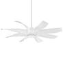 60" Minka Aire Dream Star LED White Indoor Ceiling Fan with Remote