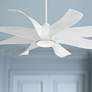 60" Minka Aire Dream Star LED White Indoor Ceiling Fan with Remote