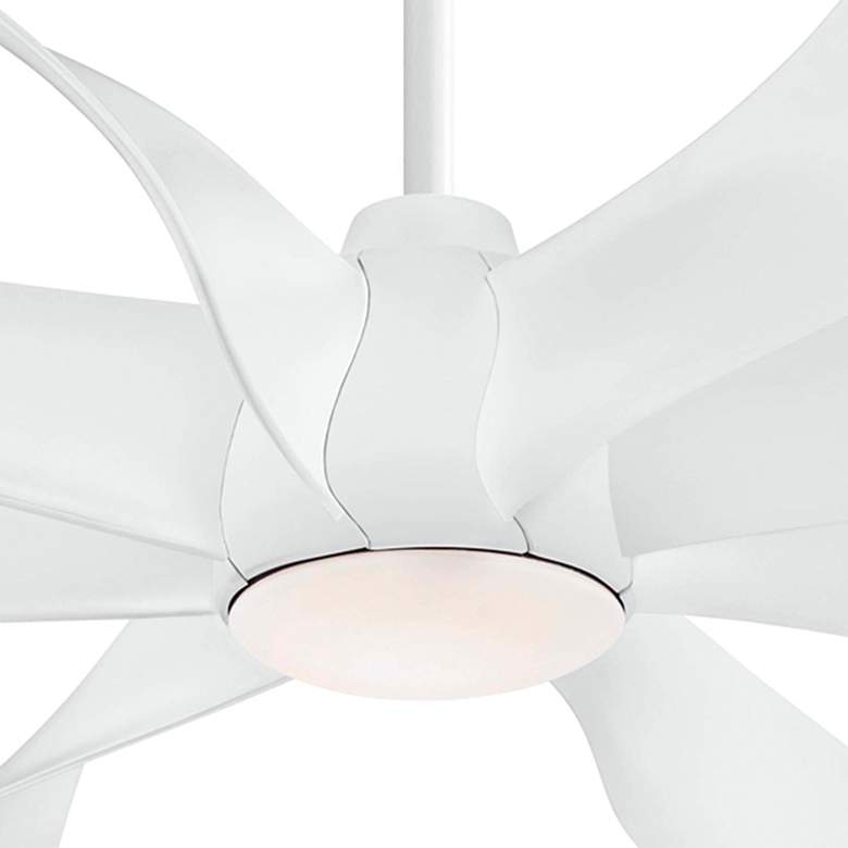 Image 3 60 inch Minka Aire Dream Star LED White Indoor Ceiling Fan with Remote more views