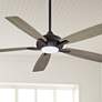 60" Minka Aire Dyno XL Coal Finish Smart Fan LED Ceiling Fan