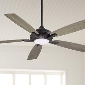 Image1 of 60" Minka Aire Dyno XL Coal Finish Smart Fan LED Ceiling Fan