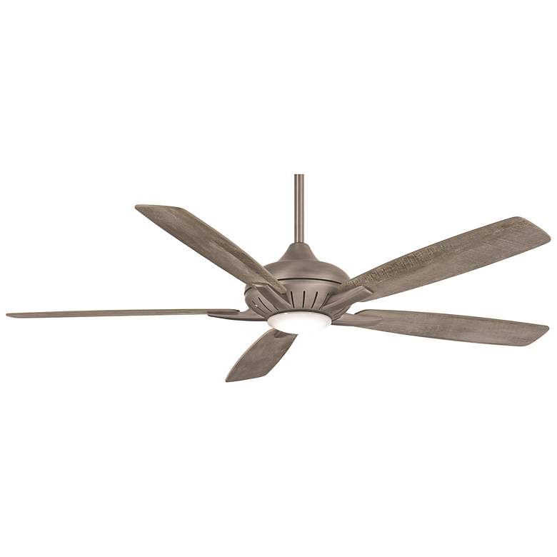 Image 2 60 inch Minka Aire Dyno XL Nickel Finish LED Smart Ceiling Fan