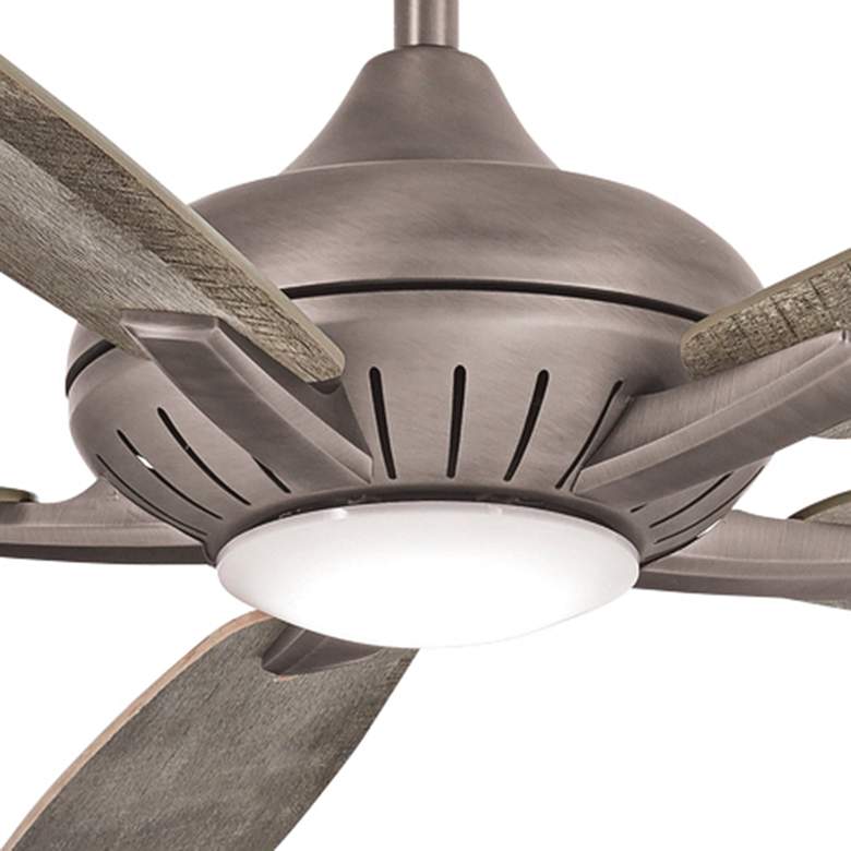 Image 3 60" Minka Aire Dyno XL Nickel Finish LED Smart Ceiling Fan more views