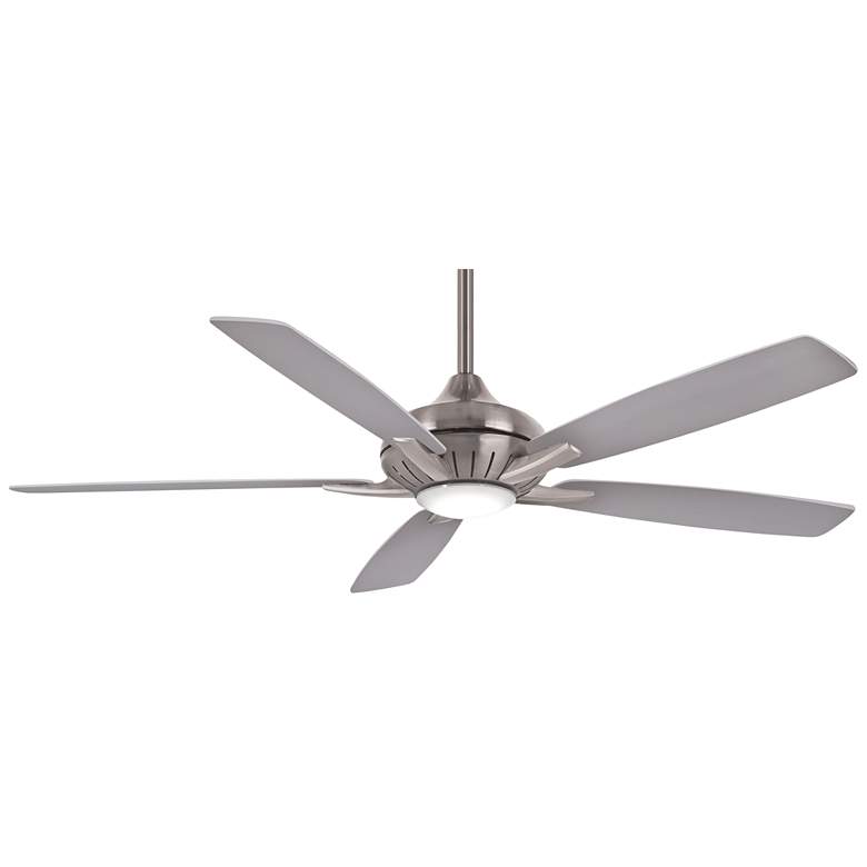 Image 2 60 inch Minka Aire Dyno XL Nickel LED Smart Ceiling Fan with Remote