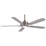 60" Minka Aire Dyno XL Nickel LED Smart Ceiling Fan with Remote