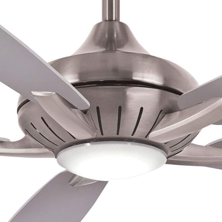 Image 3 60 inch Minka Aire Dyno XL Nickel LED Smart Ceiling Fan with Remote more views