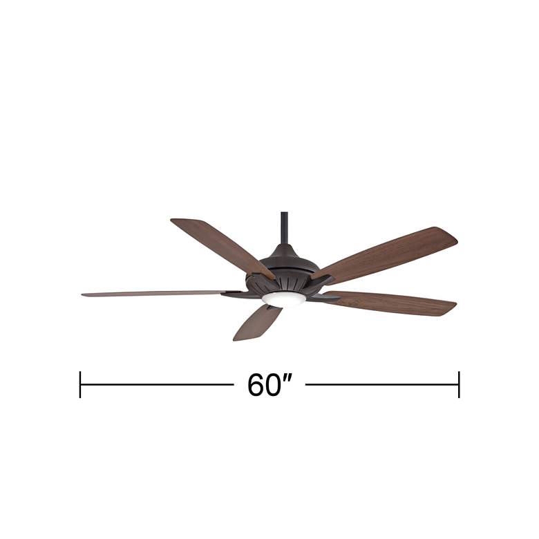 Image 5 60" Minka Aire Dyno XL Oil-Rubbed Bronze LED Smart Ceiling Fan more views
