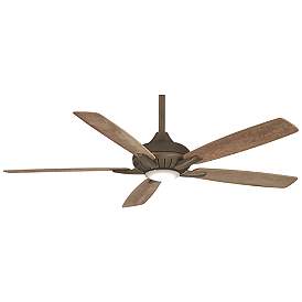 Image2 of 60" Minka Aire Dyno XL Smart Fan Bronze LED Ceiling Fan with Remote