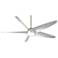 60" Minka Aire Ellipse Brushed Nickel and Silver LED Smart Ceiling Fan