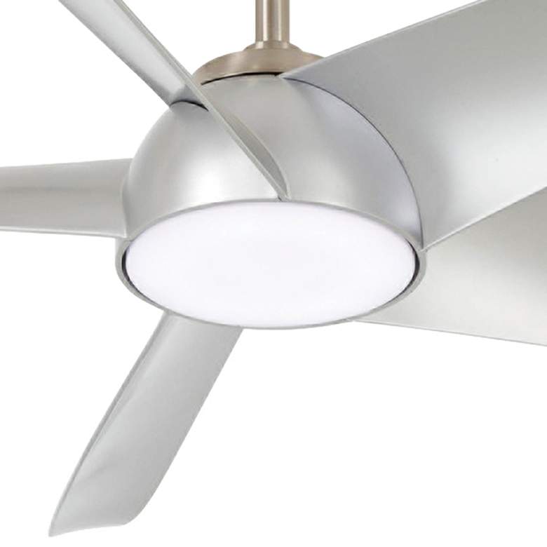 Image 3 60" Minka Aire Ellipse Brushed Nickel and Silver LED Smart Ceiling Fan more views