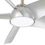 60" Minka Aire Ellipse Brushed Nickel and Silver LED Smart Ceiling Fan