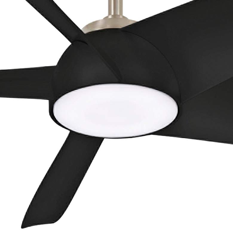 Image 3 60" Minka Aire Ellipse Coal Black Modern LED Smart Ceiling Fan more views