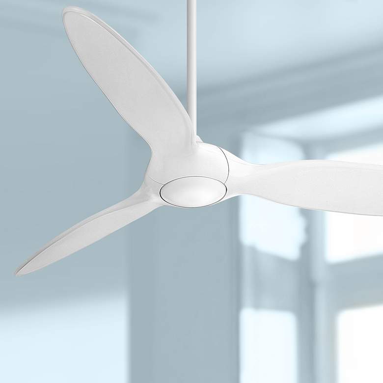Image 1 60 inch Minka Aire Force White LED DC Ceiling Fan