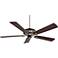 60" Minka Aire Iconic Black and Nickel Ceiling Fan