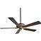 60" Minka Aire Iconic Bronze and Brass Ceiling Fan