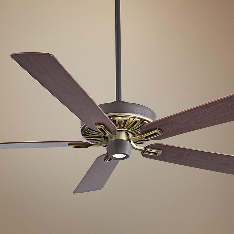 Image 1 60 inch Minka Aire Iconic Bronze and Brass Ceiling Fan