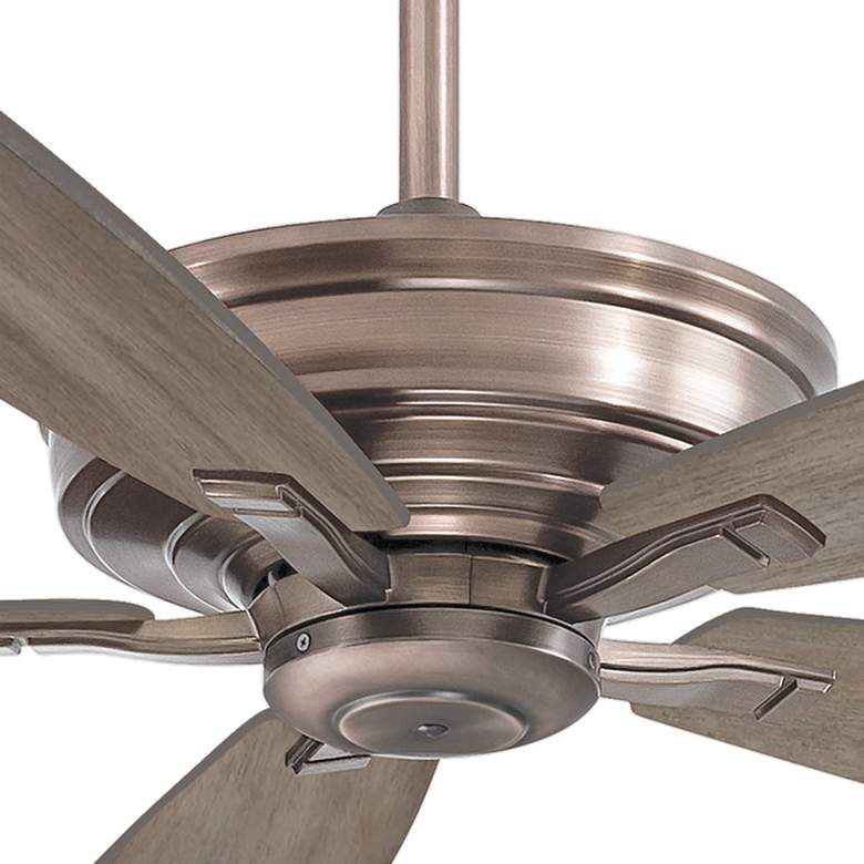 Image 3 60" Minka Aire Kafe XL Burnished Nickel Ceiling Fan with Remote more views