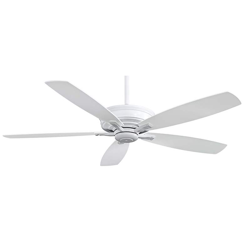 Image 2 60 inch Minka Aire Kafe XL ENERGY STAR&#174; White Ceiling Fan with Remote