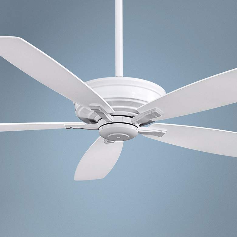 Image 1 60" Minka Aire Kafe XL ENERGY STAR® White Ceiling Fan with Remote