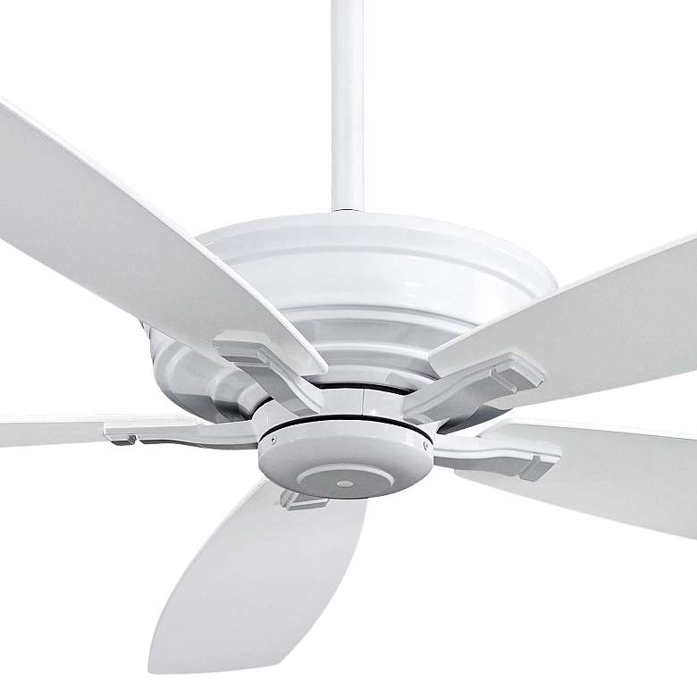 Image 3 60 inch Minka Aire Kafe XL ENERGY STAR&#174; White Ceiling Fan with Remote more views