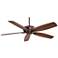 60" Minka Aire Kola Dark Brushed Bronze Ceiling Fan with Remote